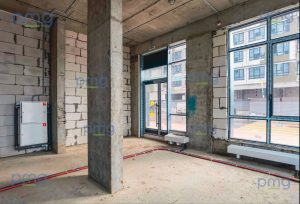 ПСН 45 м² в аренду ЖК Бунинские кварталы, 1 этаж, угловое помещение с витринными окнами и двумя входами